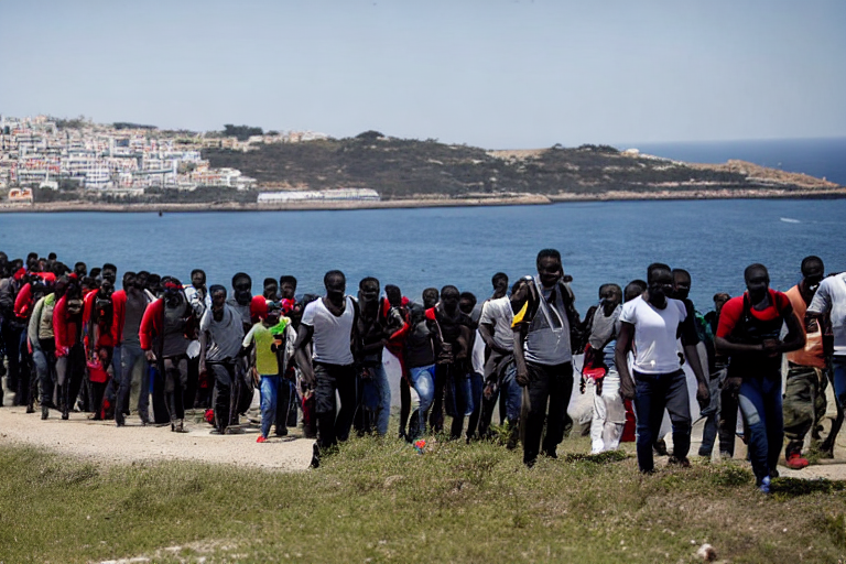 Military deployed at Spain-Ceuta border as migrants cross into the Spanish enclave